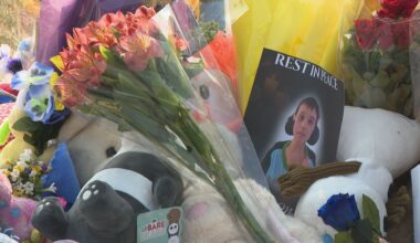 Calgarians mourn parker, call for changes to alert system at memorials across the city