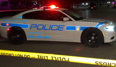A Peel Regional Police cruiser is seen behind yellow caution tape in this undated photo. CITYNEWS