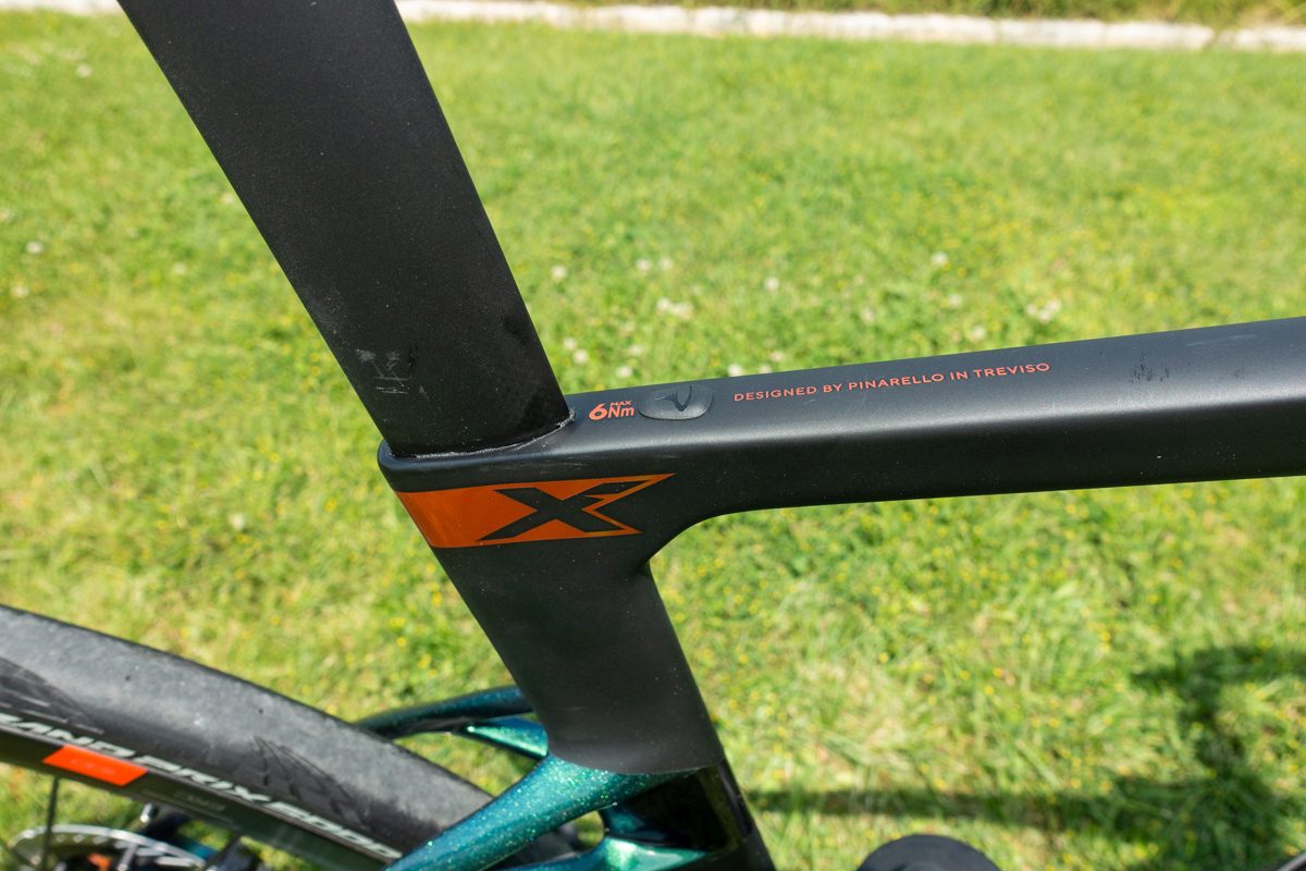 Pinarello Dogma X top tube
