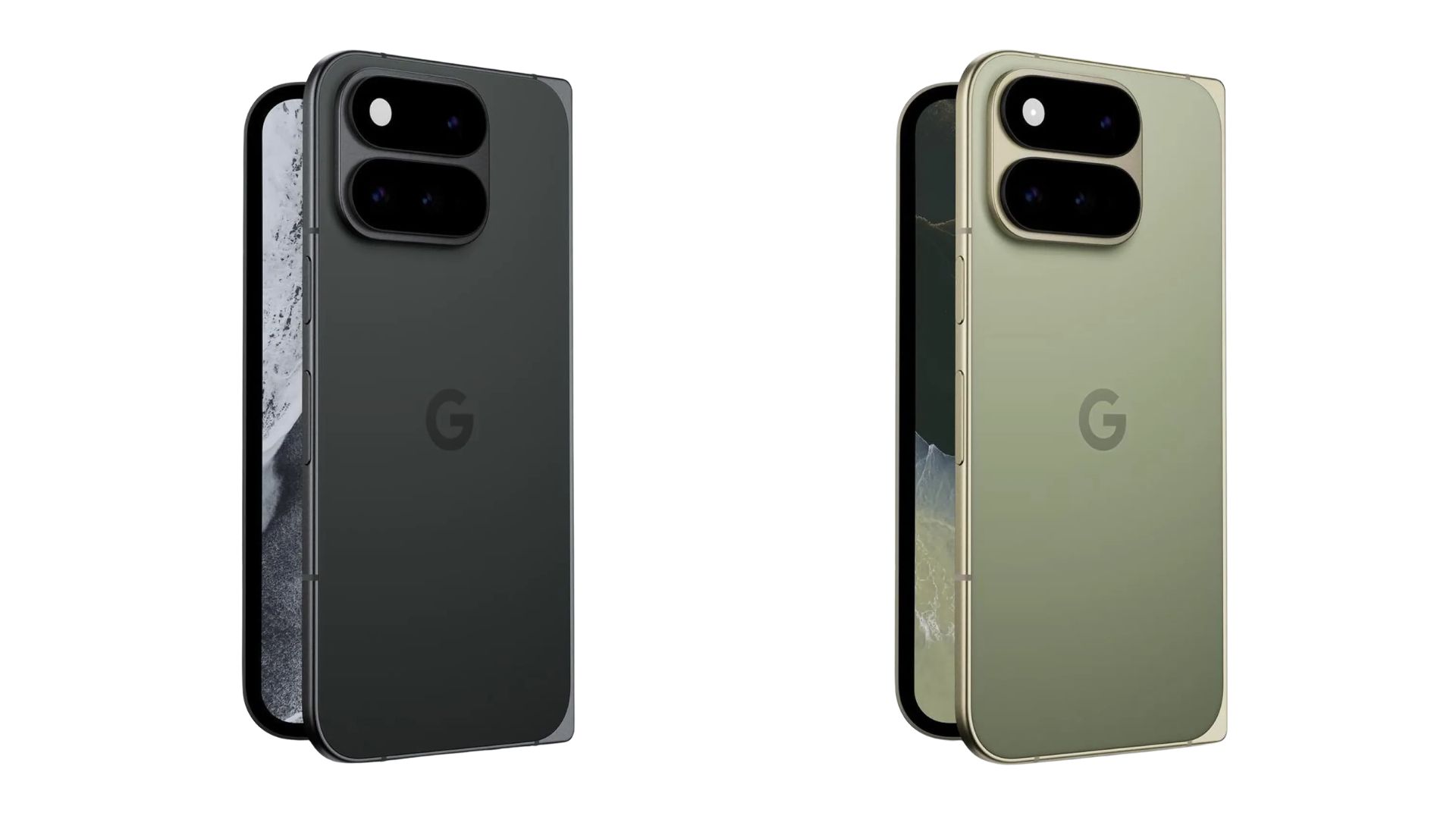 Pixel 11 Pro Fold in Pine and Midnight