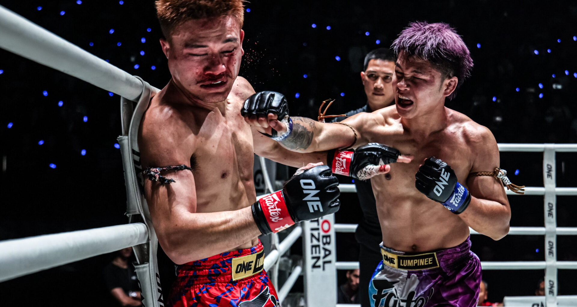 Pompet PongSuphan PK punches Jaosuayai Mor Krungthepthonburi at ONE Friday Fights 147