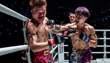 Pompet PongSuphan PK punches Jaosuayai Mor Krungthepthonburi at ONE Friday Fights 147