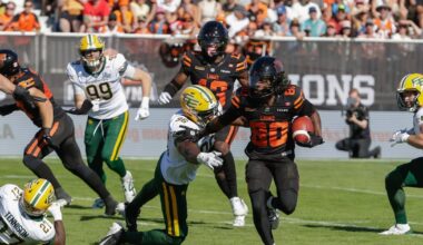 BC Lions earn first win by handing Edmonton Elks their first loss in decision