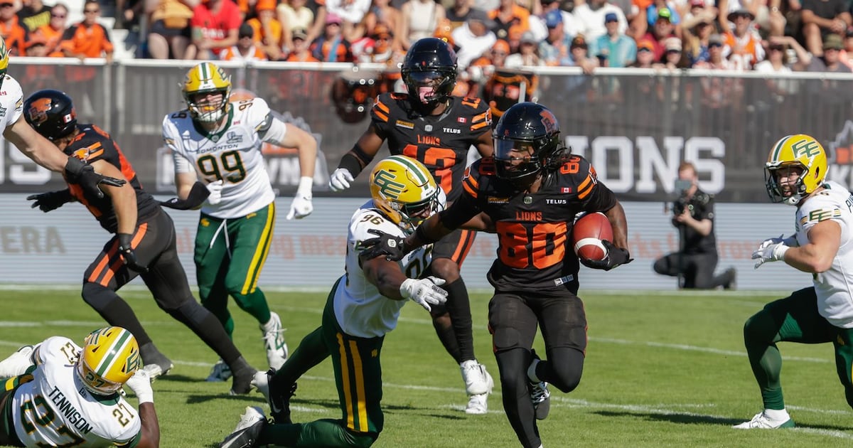 BC Lions earn first win by handing Edmonton Elks their first loss in decision