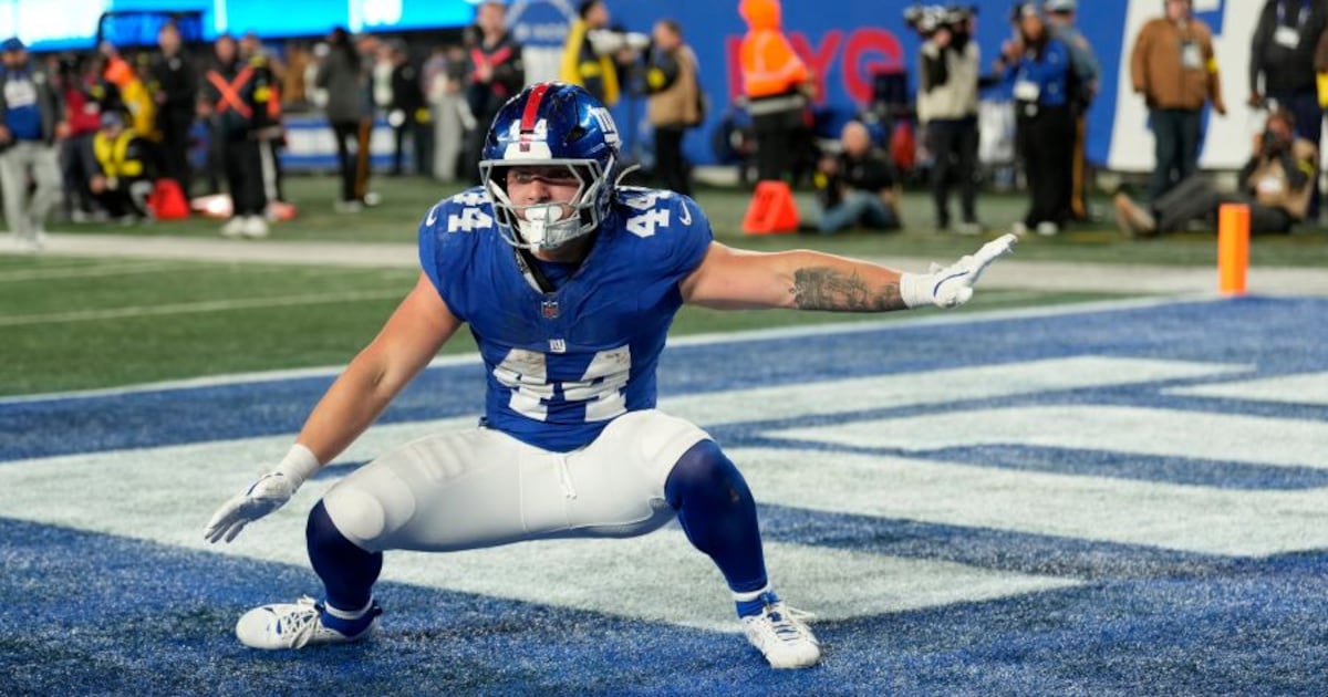 New York Giants RB Cam Skattebo 'perfectly fine' after botched backflip