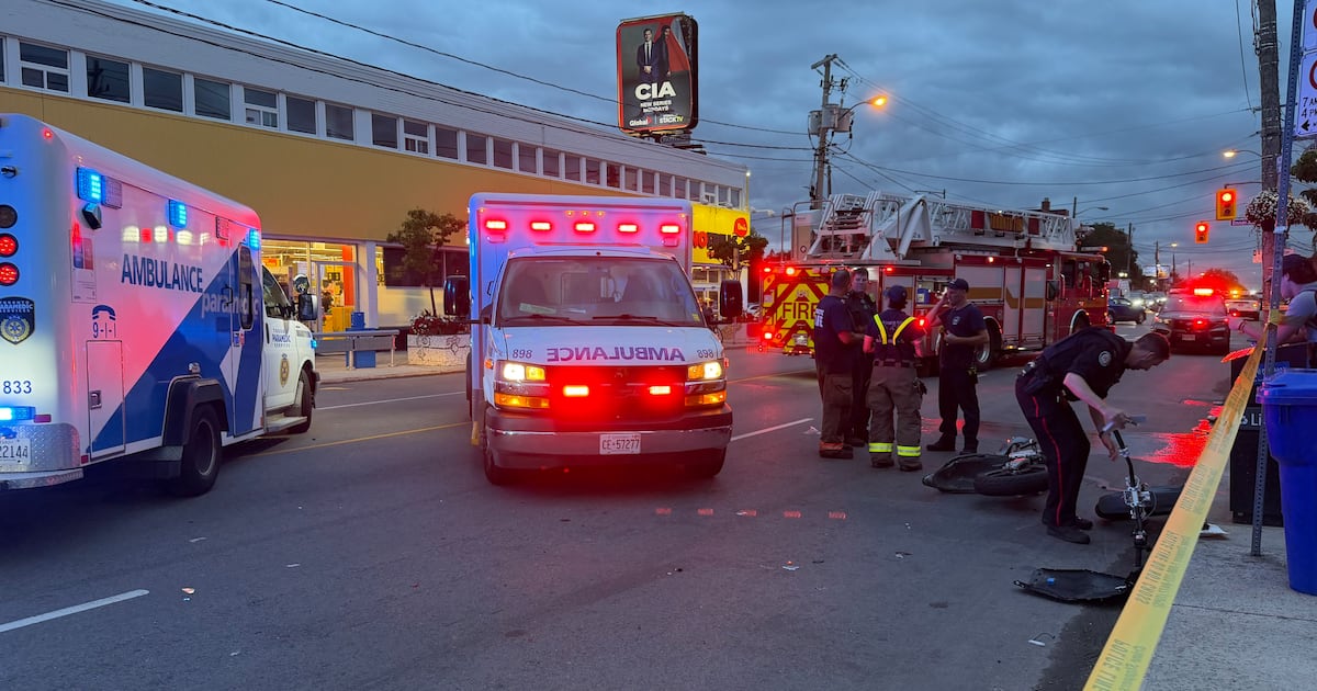 SUV and motorcycle collision sends 2 to hospital