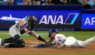 Colorado Rockies rally past Los Angeles Dodgers after two errors in the eighth