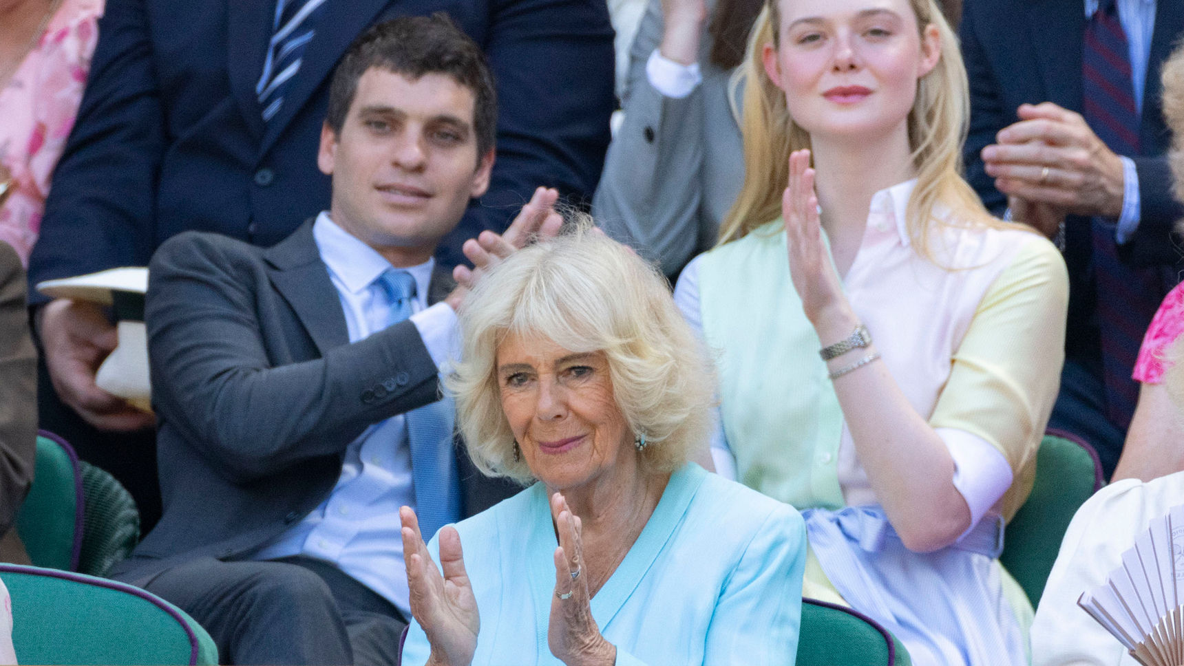 Her Majesty The Queen graces Royal Box on Day 10 - Wimbledon
