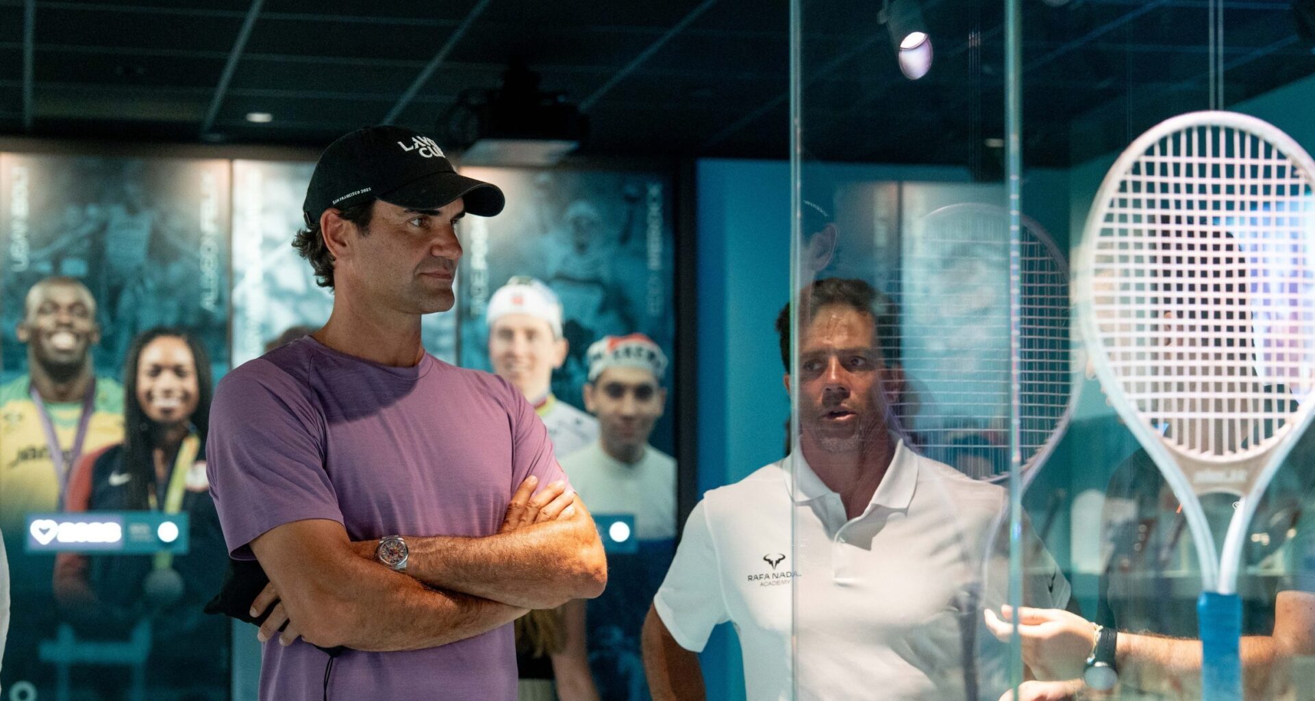 Roger Federer visits the new Rafa Nadal Museum in Mallorca