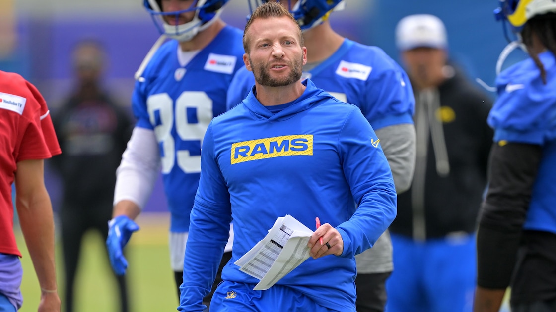 Rams' Sean McVay Discusses Aaron Donald NFL Comeback Rumors After Viral Workout Video