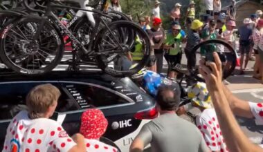 Alpe d'Huez 'fans' cause Movistar rider to crash, abandon on Stage 19