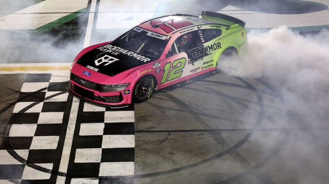 Ryan Blaney burnout after NASCAR Cup Series win at Atlanta