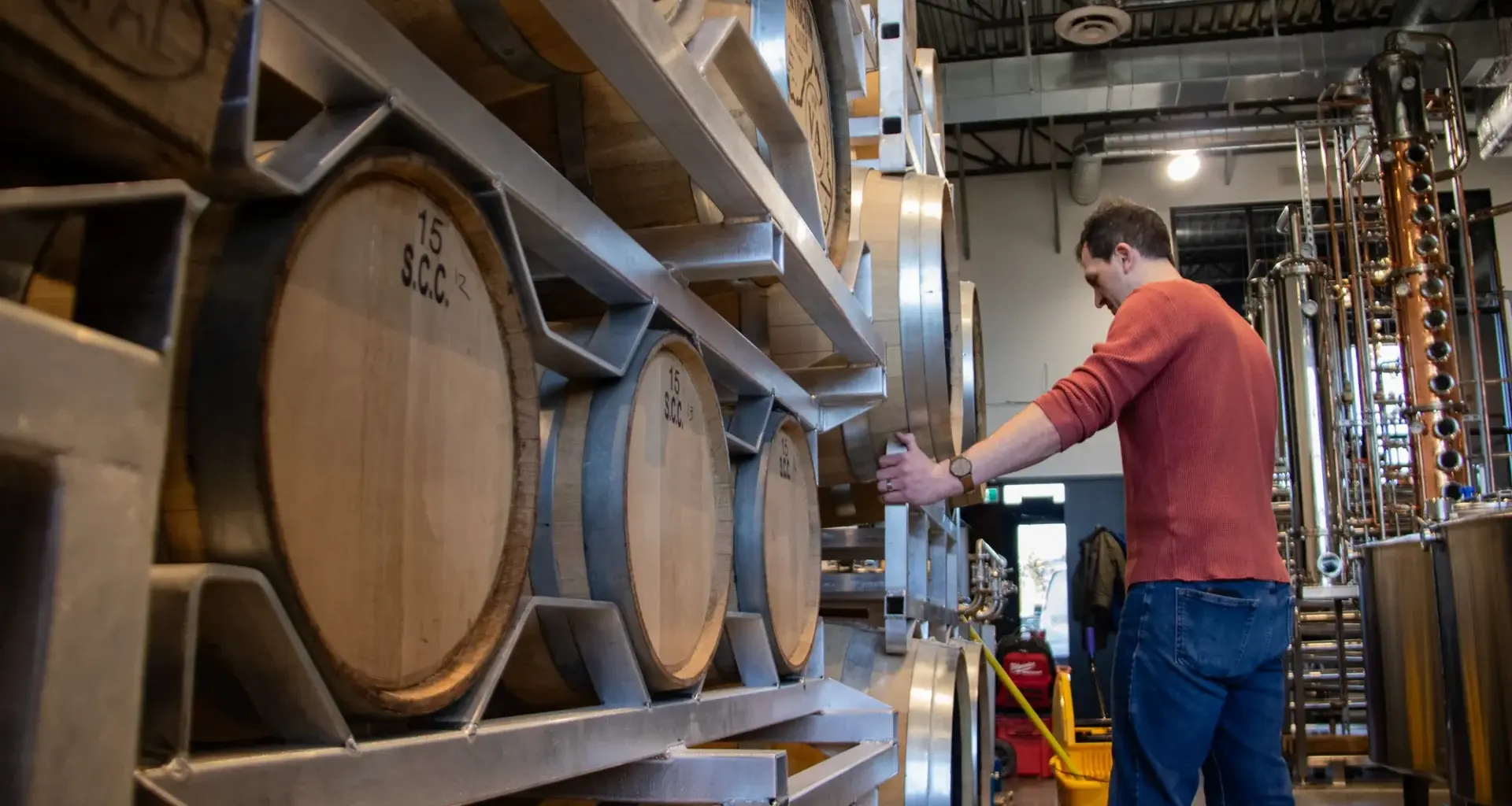 Stratford-Fox Run Distillery general manager and master distiller Adam Brierley. Photo credit: SFR Distillery