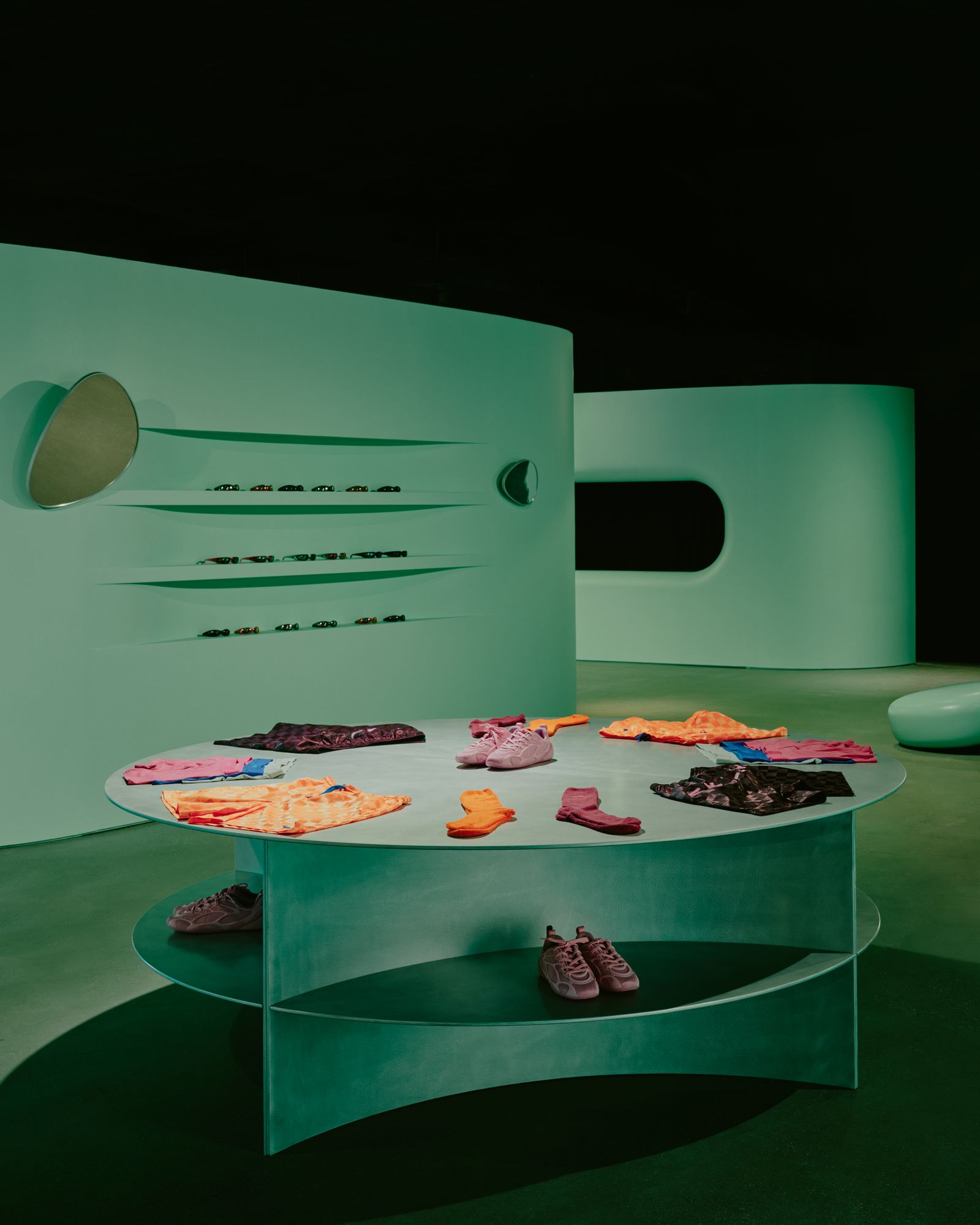 Image may contain Furniture Table Coffee Table Indoors Interior Design Food Food Presentation Clothing and Footwear
