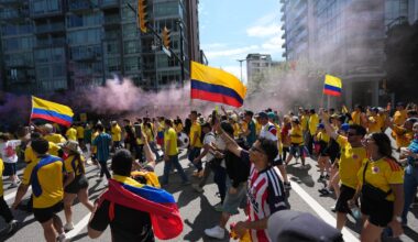 Vancouver turns yellow, red and blue in last World Cup hurrah