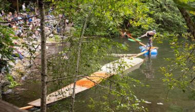 Dean Tennant conquers the Swamp Skinny of Doom at Island Ride Fest
