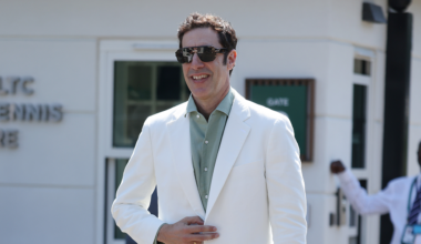 Sacha Baron Cohen at Wimbledon on July 11, 2026.