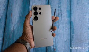 Samsung Galaxy S26 Ultra with S Pen out in hand