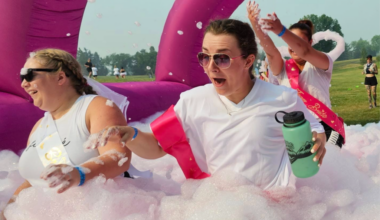 Bubble Chase is taking over Edmonton with a colourful sea of blobs