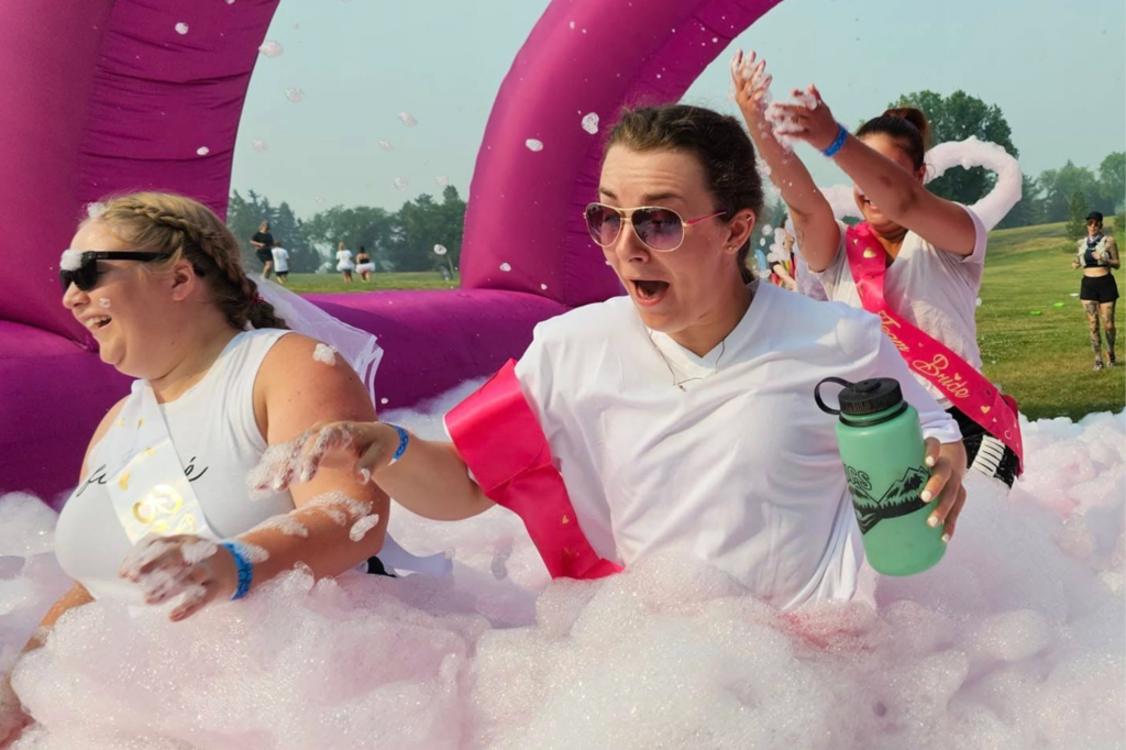 Bubble Chase is taking over Edmonton with a colourful sea of blobs