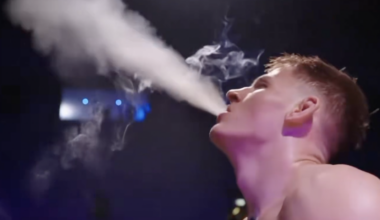 MMA fighter pulls joint out of shorts and lights up after win