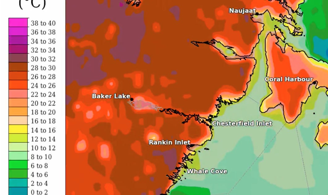 Keep those fans out of storage, because more heat could be coming to Nunavut