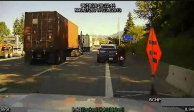 BC Highway Patrol reminds drivers that passing on the right is illegal