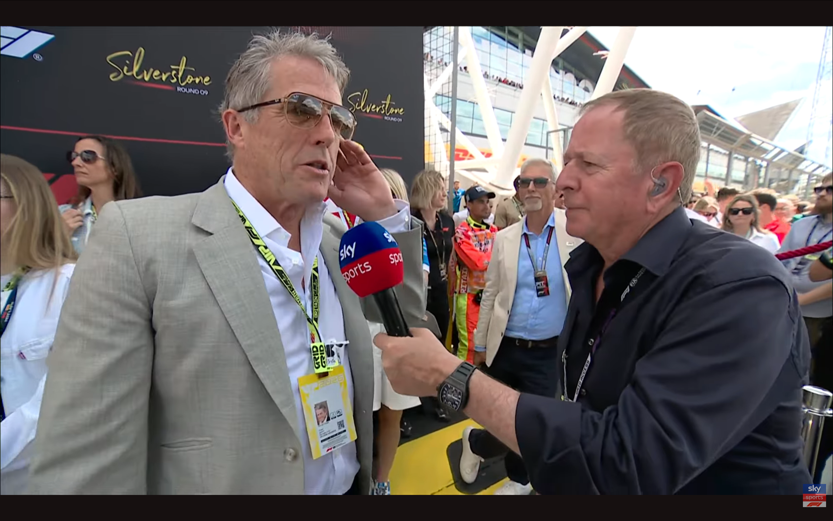 Brundle interviewed Grant during his Silverstone grid walk