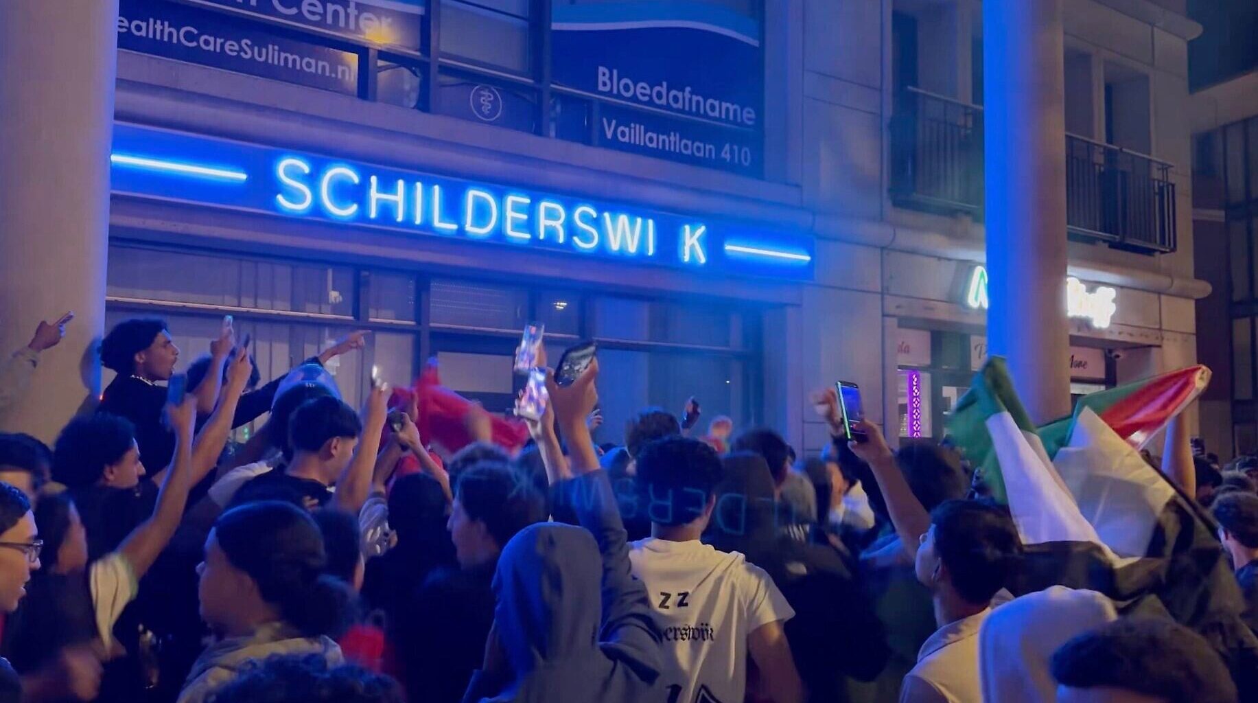 Morocco soccer fans chant antisemitic, homophobic slogan in The Hague after World Cup loss