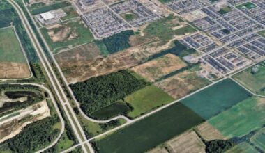 The 47-hectare area in Barrhaven where Minto Group is proposing a new subdivision. Image credit: Minto Group