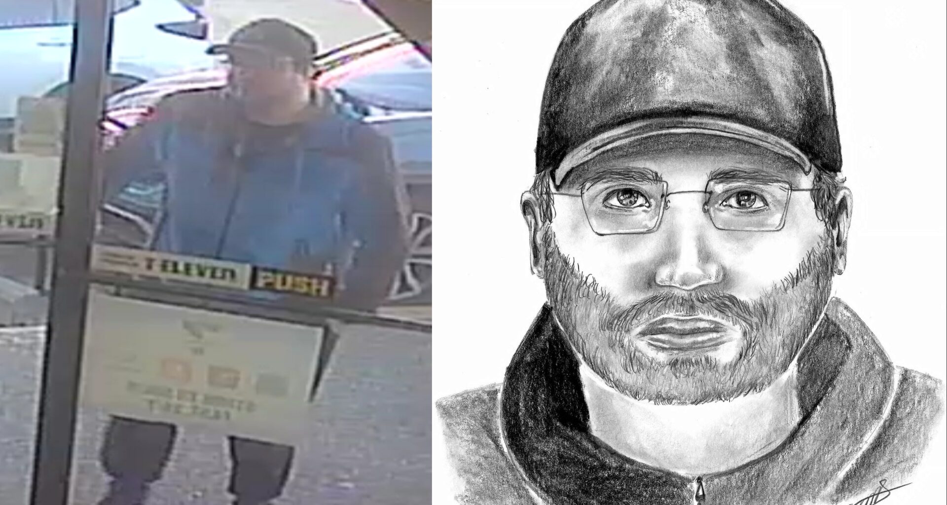 EPS shares CCTV images, police sketch of south Edmonton sex assault suspect