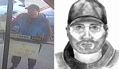 EPS shares CCTV images, police sketch of south Edmonton sex assault suspect