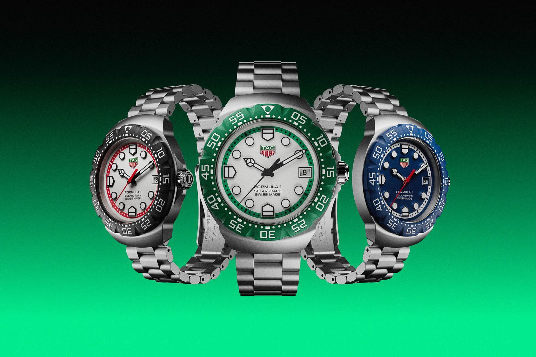 TAG Heuer Formula 1 Solargraph trio