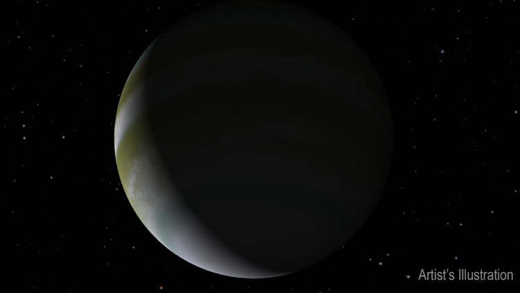 Artist's illustration of the sub-Neptune exoplanet, TOI-270 d. (Credit: NASA)