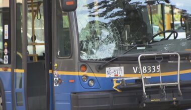 Police presence on Cambie Street has street blocked northbound