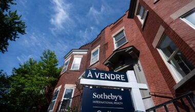 Montreal-area home sales down 8% in June, provincial real estate board says