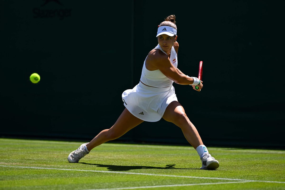 Iva Jović, the rising American tennis star with World Cup soccer fever at Wimbledon