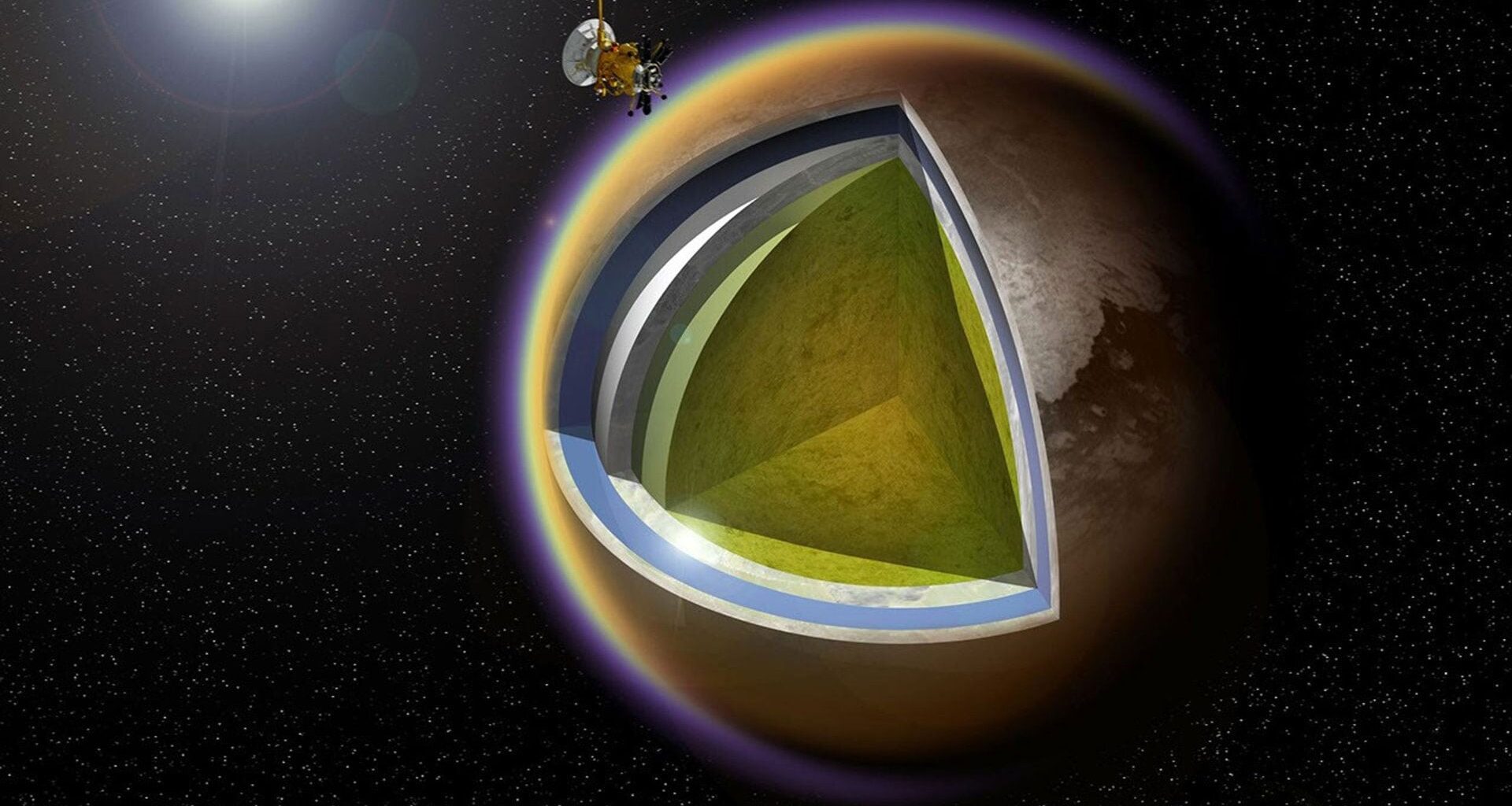 Titan Interior Cross Section Illustration