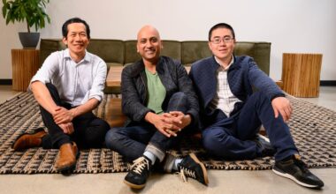 Together AI founders Percy Liang, CEO Vipul Ved Prakash, CTO Ce Zhang