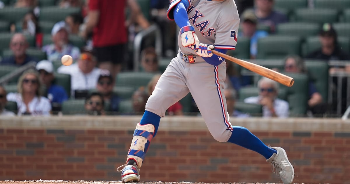 Brandon Nimmo delivers go-ahead two-run single as Texas Rangers edge Atlanta Braves