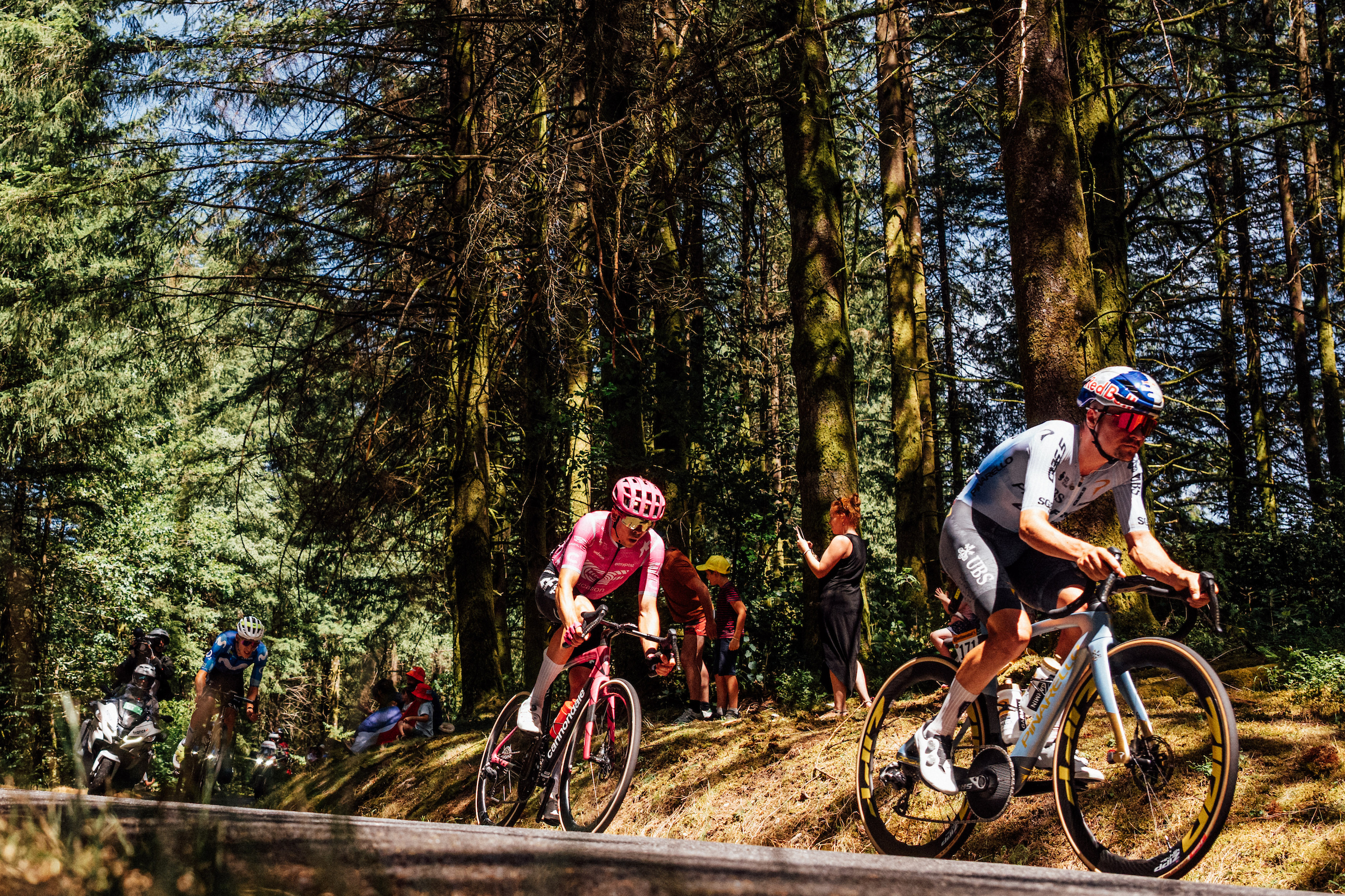 The breakaway on stage nine of the Tour de France