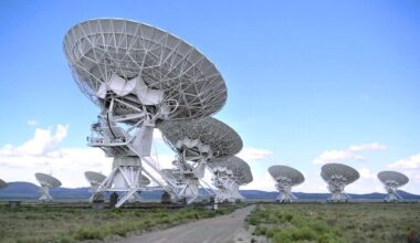 The Karl G. Jansky Very Large Array in New Mexico. The VLA was upgraded in recent years, and its new sky survey is complete. It's the most detailed radio survey of the sky ever taken. Image Credit: By user:Hajor - Own work, CC BY-SA 3.0, https://commons.wikimedia.org/w/index.php?curid=138997