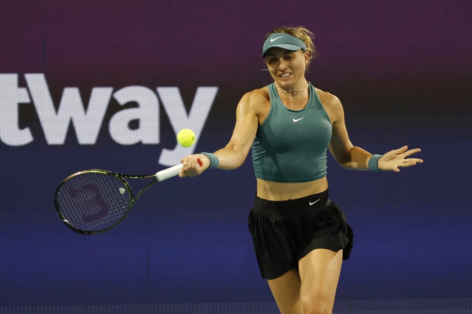 Paula Badosa in action ahead of the WTA Hamburg.