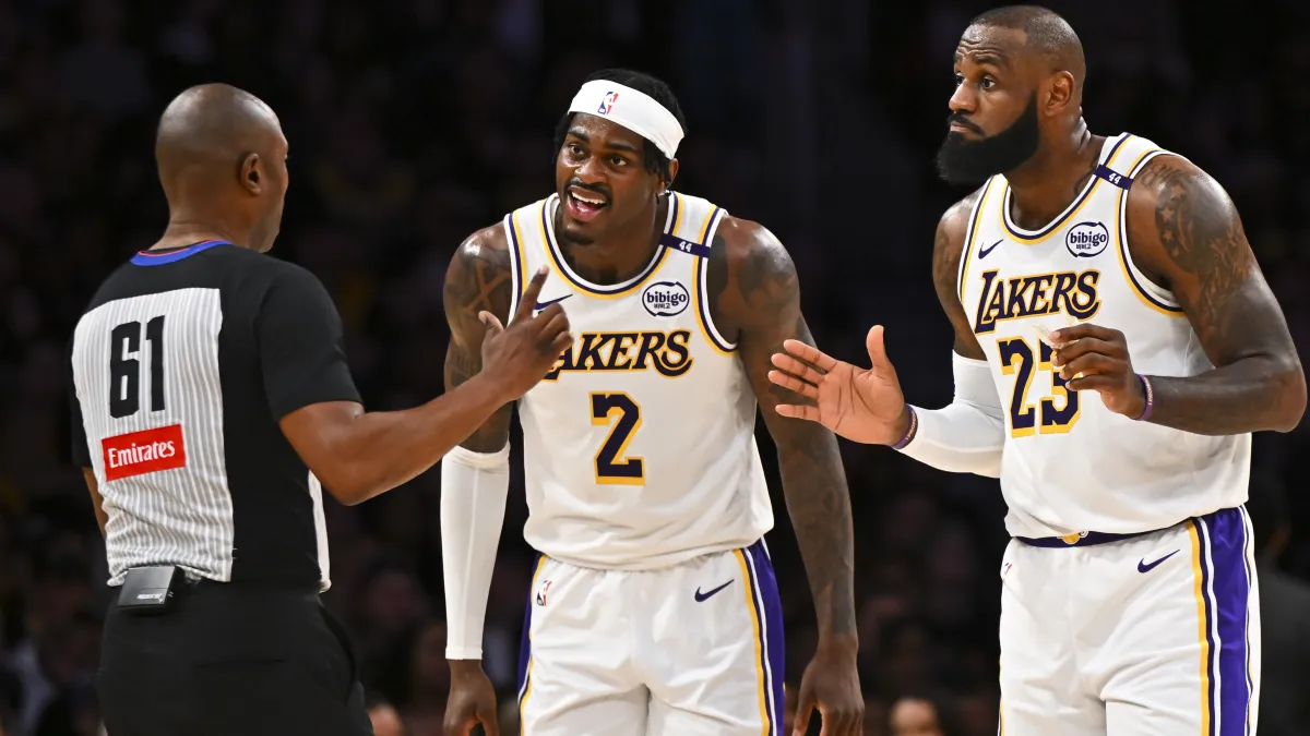Lakers predicted to trade Jarred Vanderbilt, Jake LaRavia for $85M NBA champion in 3-team mega deal image
