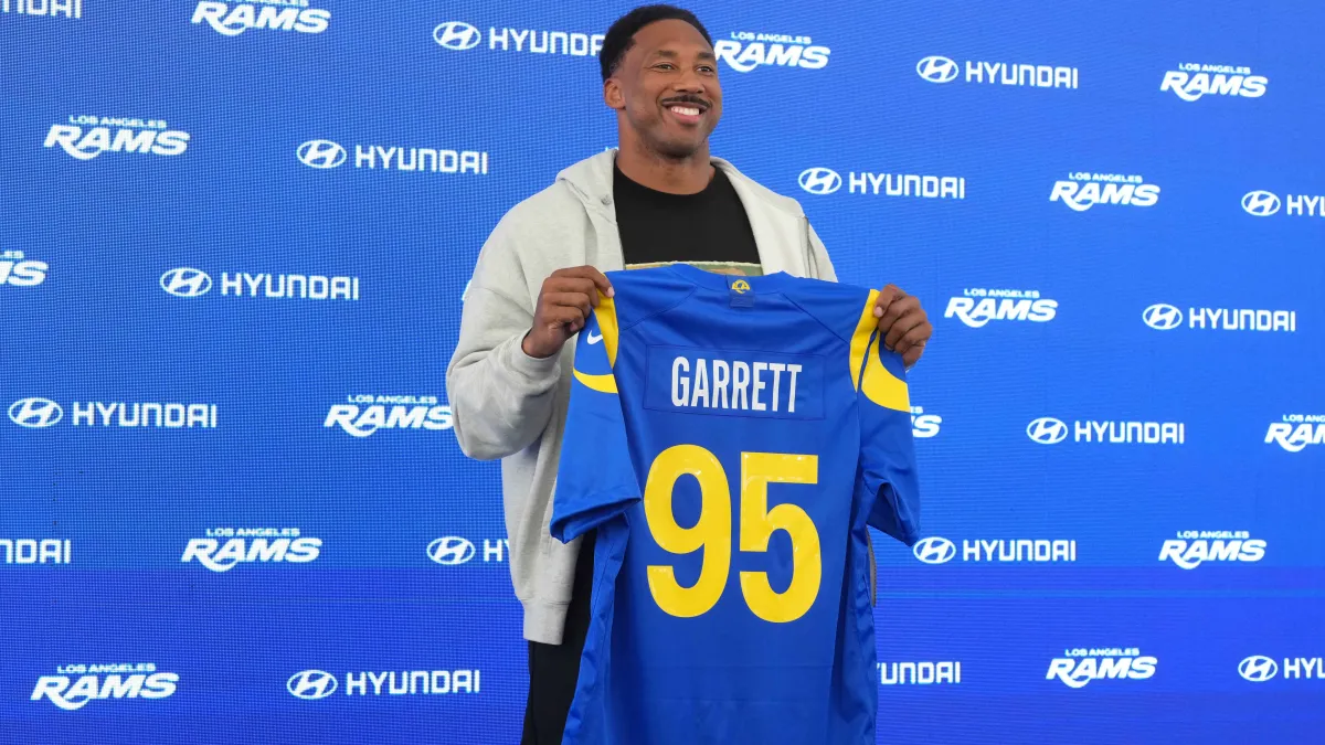 Rams' Myles Garrett receives unanimous No. 1 ranking in NFL edge rusher poll from ESPN image