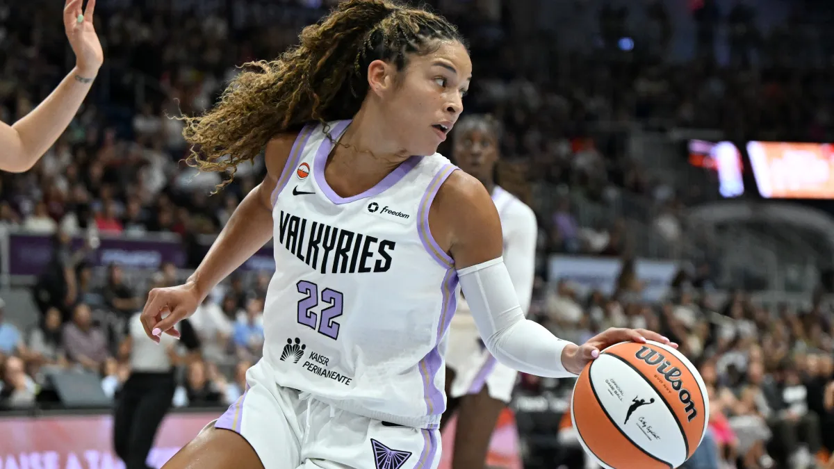 How Veronica Burton's Boston, Patriots Roots Led to WNBA Stardom with Valkyries image