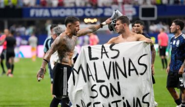 UK urges FIFA to investigate Argentina over Falklands banner at World Cup