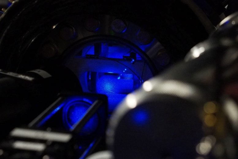 Ultracold Atom Cloud in Vacuum Chamber