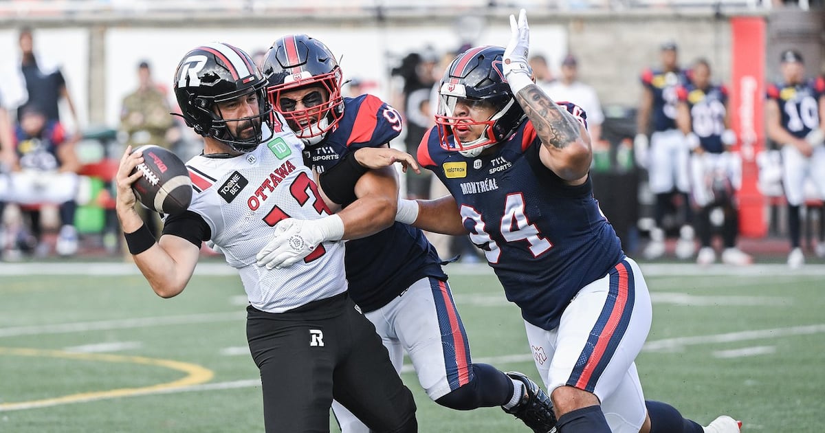 East Division-leading Montreal Alouettes face off against desperate Ottawa Redblacks tonight on TSN