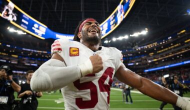 Fred Warner of San Francisco 49ers is voted as the top off-ball linebacker in the NFL by an AP panel